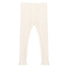 ROROCHAT 女童豎條紋刷毛內搭褲