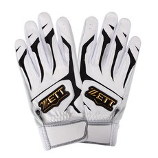 제트 배팅 야구장갑 양손용 BGK-590, 화이트 + 블랙, 1개