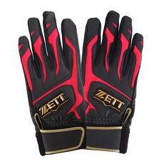 제트 배팅 야구장갑 양손용 BGK-590, 블랙 + 레드, 1개