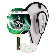 DONIC Schildkröt 桌球拍組 Waldner 400 刀板球拍 + 桌球 3入 + 球拍套, 單一商品, 1個