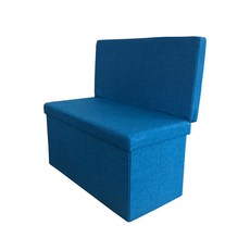 Sandeul Living樂高靠背收納長椅 WQ06, 深藍色