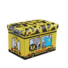 Sandeul Living 兒童汽車儲物凳 WQ10, 動物巴士