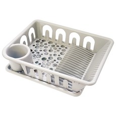 Hani 多用途餐具瀝水架, 灰色, 1個, 1層