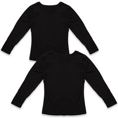 GLAM GONGGAM 女性莫代爾長袖發熱內搭上衣 2件組