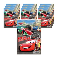 Cars 汽車總動員圖案封面線圈繪畫本, 隨機發貨, 10個