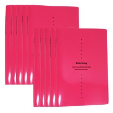 DREAM 魅力透明文件夾 A4 10p, 粉色, 10入