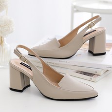 갓슈 그리지오 슬링백 펌프스 하이힐 7cm