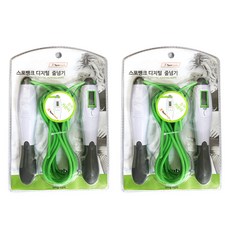 Spobank 計數跳繩 2入, 綠色+灰色