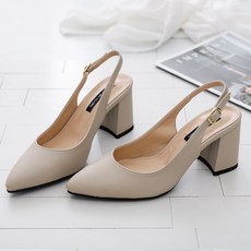GODSHOE 素色露跟高跟鞋 7cm