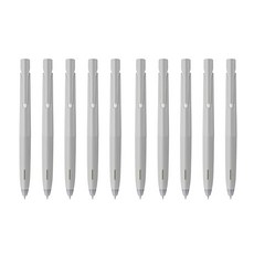 ZEBRA 斑馬牌 原子筆 0.7mm, 灰體+黑墨, 10個