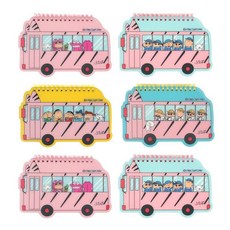 짱구 셔틀버스PP노트, 랜덤 발송, 6개