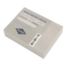 Walgadaks 彩色橫線索引卡 152 x 203 mm 100張, 灰色, 1個