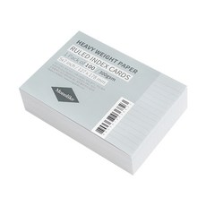 walgadaks 彩色橫線便條紙 127*178mm 100張, 藍色, 1個