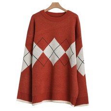 Eomjjang 孕婦都市鑽石針織衫