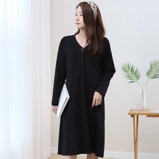 Eomjjang 孕婦哺乳長袖連身裙