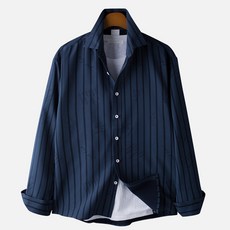 GHOST REPUBLIC 男款條紋字母襯衫 MSH-575