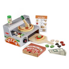 Melissa&Doug 美國瑪莉莎 披薩店玩具組, 混色