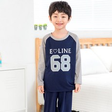 ELINE 男童數字印花睡衣+長褲