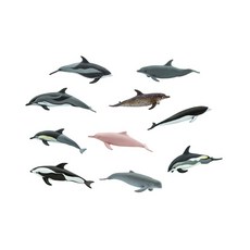 Safari Ltd 海豚浮排公仔10件組 100475, 1套