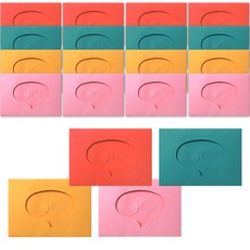 對話框彩色信封, 隨機出貨, 20個