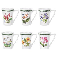PORTmeIRION 波特玫琳恩 Exotic Botanic Garden 柑橘馬克杯 0.28L 6件組, 混合顏色, 1套
