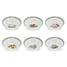 PORTmeIRION 波特玫琳恩 經典植物園系列麥片碗, 燕麥色, 6入