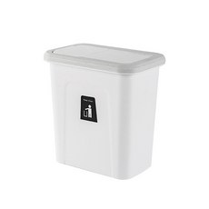 掛式推蓋垃圾桶, 白色的