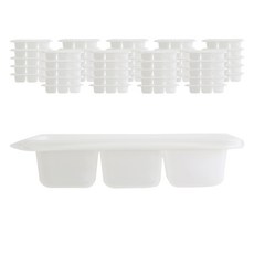 HCN SP迷你醬料容器 3格+蓋子 14*6.5*2.5cm, 50入, 1組