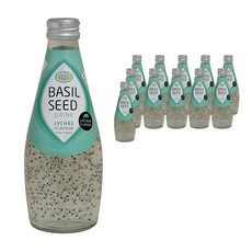 Well 羅勒籽風味飲料 荔枝口味, 12個, 290ml