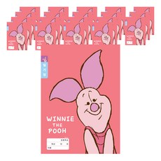 디즈니 캐릭터 푸우 3-6 일기장, 혼합 색상, 20개