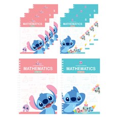 Stitch Disney Characters 2000 數學筆記本, 隨機發貨, 10個