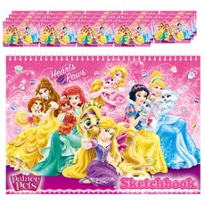 Disney 迪士尼 公主系列著色本 20入 隨機出貨, 250*345mm, 10張