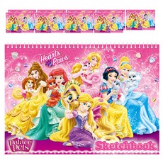 Disney 迪士尼 公主系列著色本 10入 隨機出貨, 250*345mm, 18張