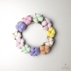 聖誕花環裝飾彩色棉花DIY, 混色