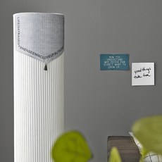 PRIELLE 條紋直立式空調防塵罩, 灰色