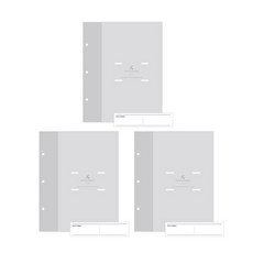 ICONIC 3孔活頁4*6相片簿 3入, 8張