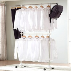 可移動2層衣架, 黑色的