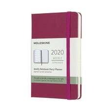 몰스킨 2020년 12M 위클리 플래너 하드커버, Snappy Pink