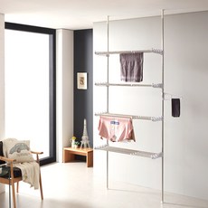 可折疊4層頂天收納支架, 白色的