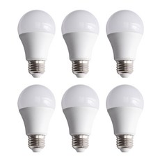 스피아노 LED 전구 A60 10W, 전구색, 6개