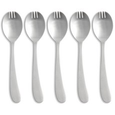 兒童叉匙組, 銀色, 叉匙 5入