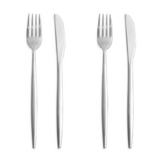 인스푼 보니따 커트러리 세트, 실버, 디너포크 2개 + 나이프 2개