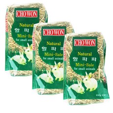 알파파 토끼 사료, 3개, 650g