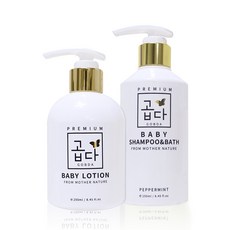 GOBDA 孩童護膚乳液 250ml+洗髮沐浴乳, 1組