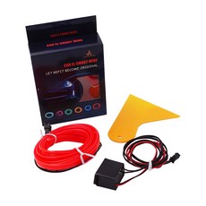 삼에스 EL와이어 + 컨트롤러 핑크 3m 배선형, 1세트