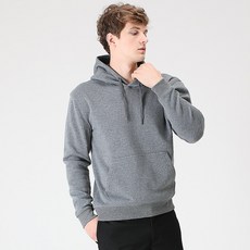 Tech 男女通用素色刷毛連帽T恤