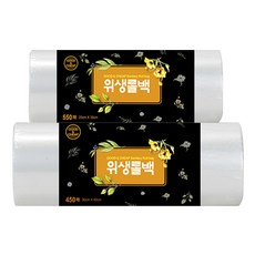 굿앤칩 위생롤백 중 550p + 대 450p 2종세트, 1세트