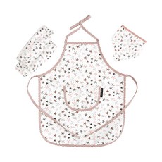 Coney Island 孩童圖案印花棉質圍裙組 星星款