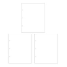아이코닉 메모리바인더 내지 SCRAP BOOK, 12매, 3개