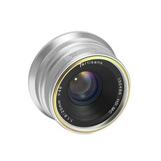 7아티산 25mm F1.8 Manual Focus Prime Fixed Lens Silver 소니E 마운트